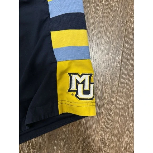 Jordan Navy Shorts with Yellow and Blue Stripes - Marquette University - Picture 4 of 6